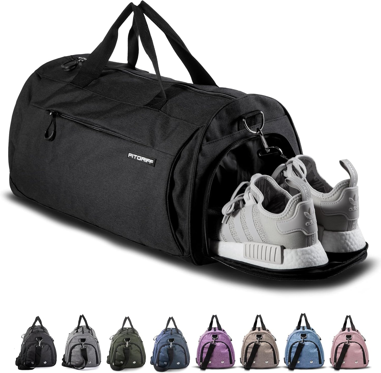 ® Gym Bag for Men & Women with Shoe & Wet Compartment - Duffle Bag for Travel, Sports, Fitness & Workout