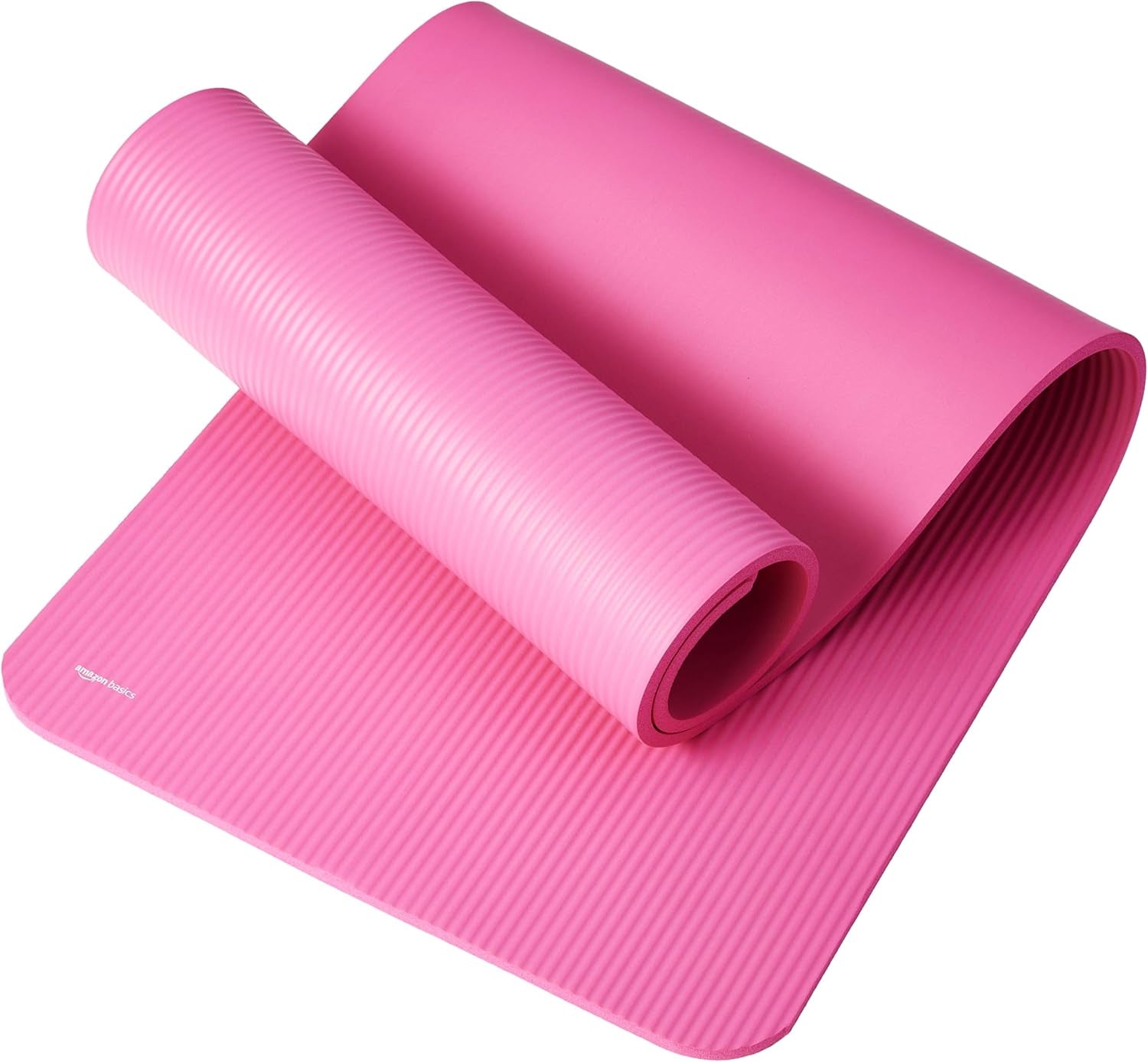 1/2 Inch Extra Thick Exercise Yoga Mat with Carrying Strap, Cushioned Support, for Fitness and Gym Workouts