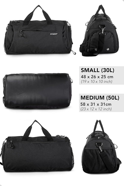 ® Gym Bag for Men & Women with Shoe & Wet Compartment - Duffle Bag for Travel, Sports, Fitness & Workout